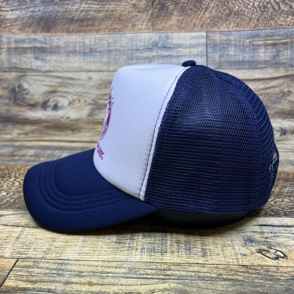 Stay Punk Mens Trucker Hat Navy Snapback Thrash Metal Grindcore Rock Ball Cap - Picture 4 of 8